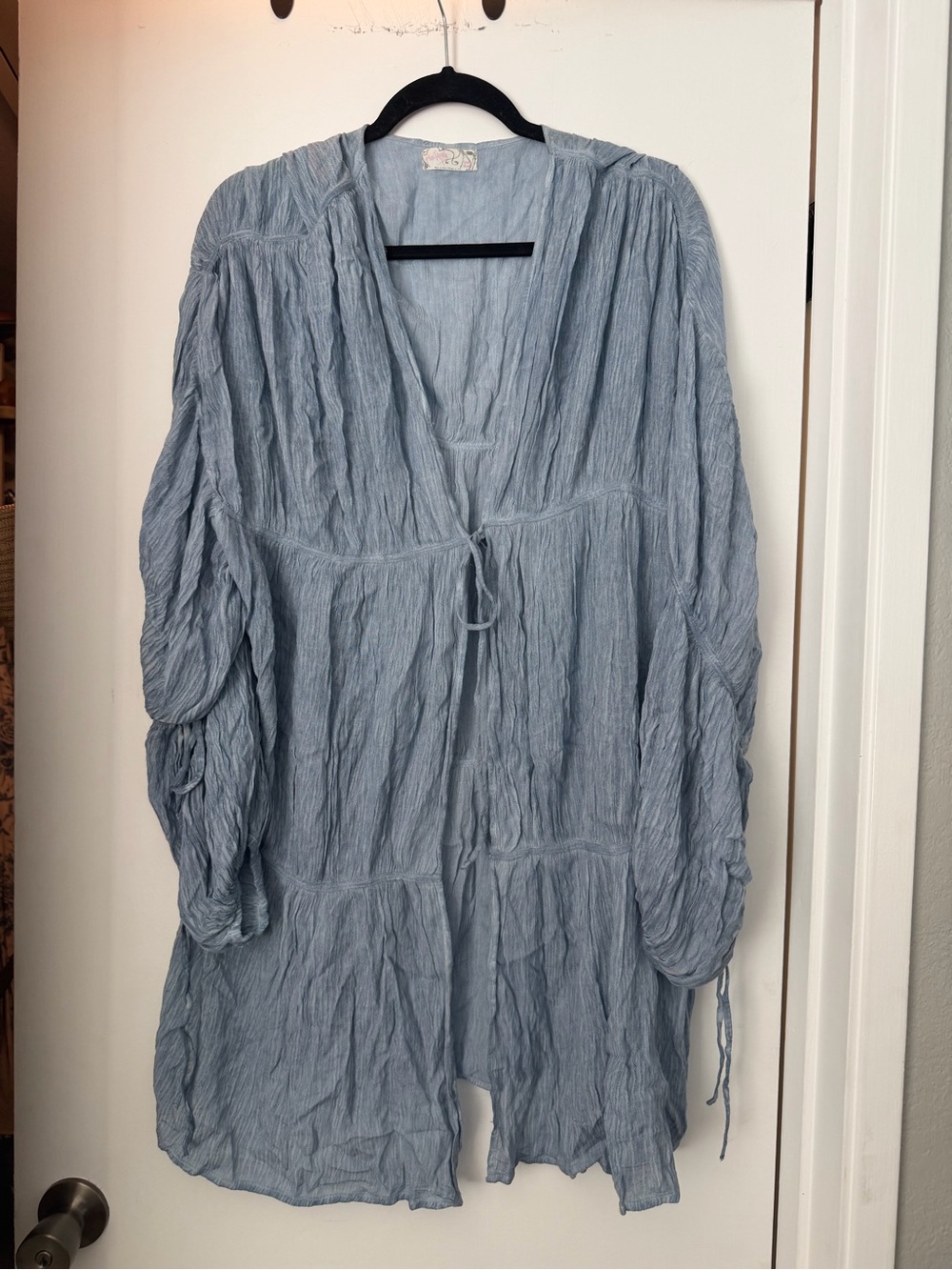 Free People Light Blue Gauze Swim Coverup - Picture 6 of 11